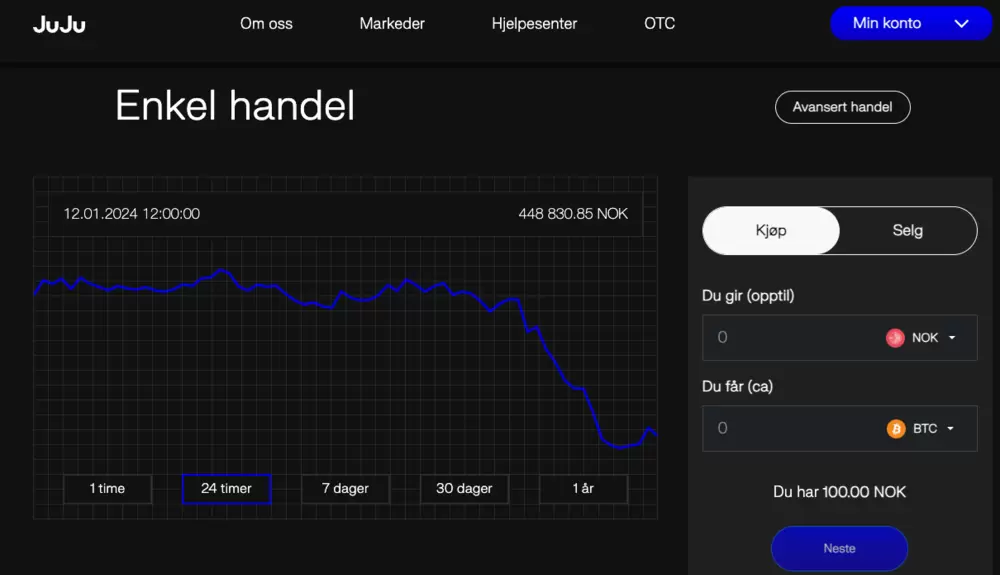 Enkel handel Juju